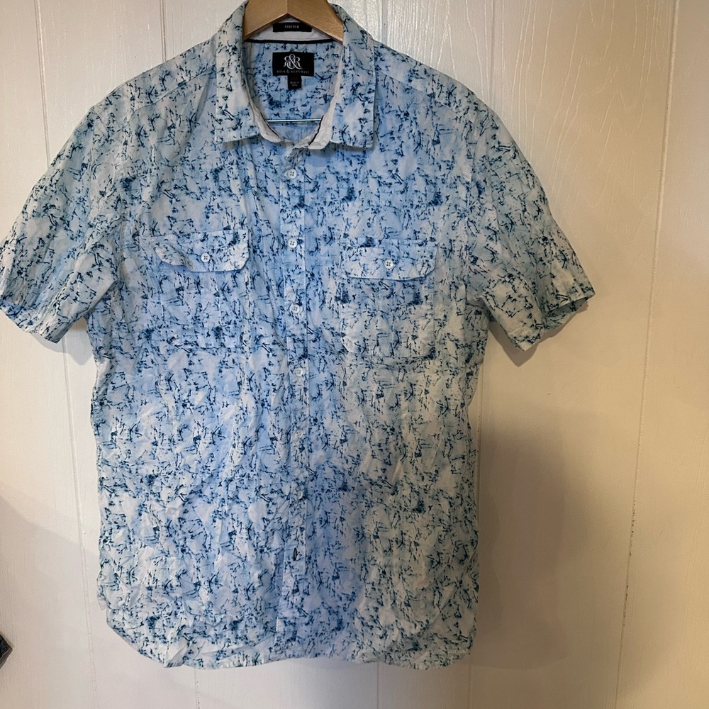 Blue Patterned Men’s Shirt
